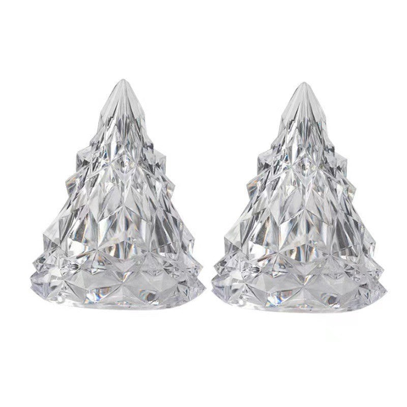 Lampa de Veghe, Flippy, Model IceBerg, cu Baterii, Lumina Rece, Transparent, 6.5x8 cm