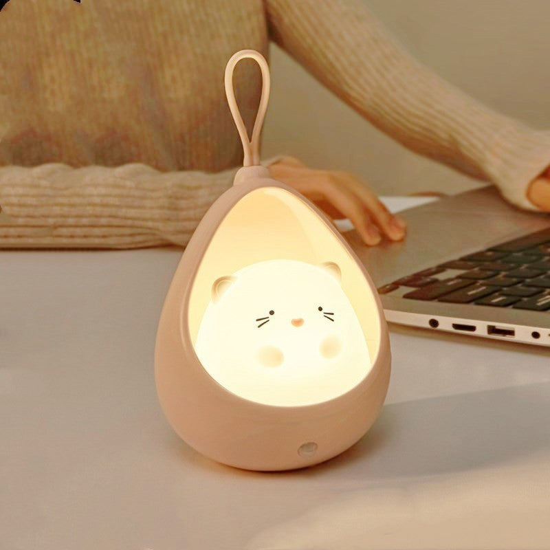 Lampa de Veghe, Flippy, Portabila, cu 2 Moduri de Functionare, Silicon Non-Toxic, Reincarcabila USB, Senzor Miscare,