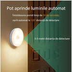 Lampa de Veghe LED, Flippy, cu Senzor de Miscare, Lumina Alba Calda si Rece, Incarcare USB, 0.6W, 300mAh, Design