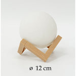 Lampa de veghe luna 3D Moon Light, lumina LED alb cald, alimentare baterii, fara acumulator, stand din plastic inclus,