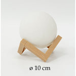 Lampa de veghe luna 3D Moon Light, lumina LED alb cald, alimentare baterii, fara acumulator, stand din plastic inclus,