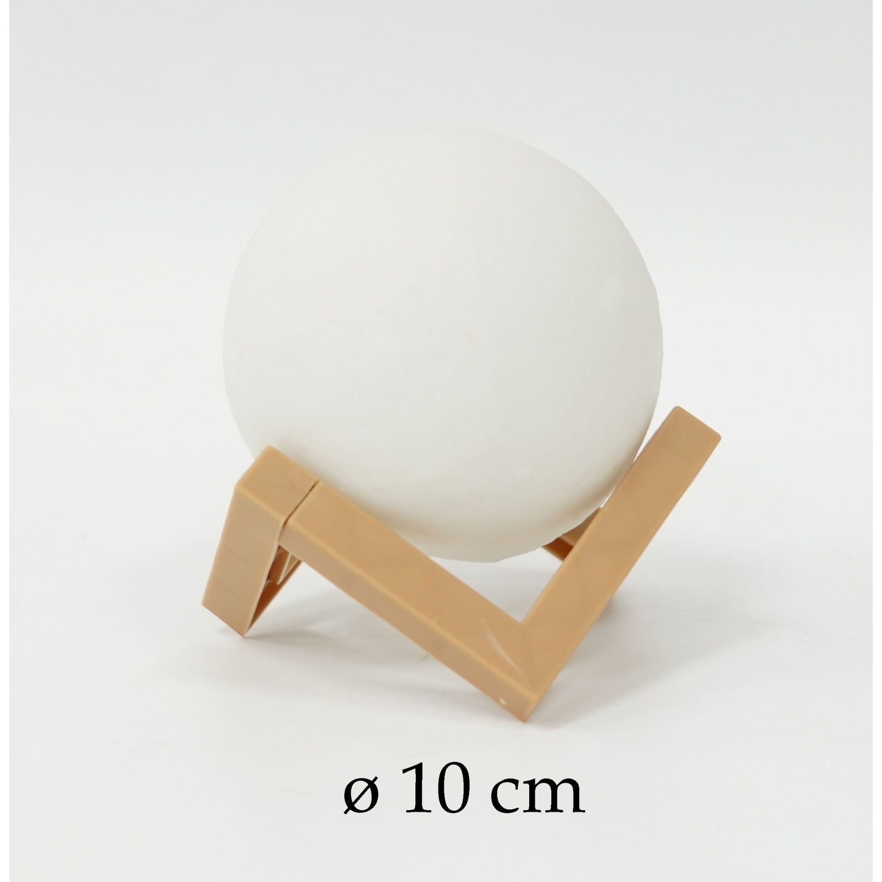 Lampa de veghe luna 3D Moon Light, lumina LED alb cald, alimentare baterii, fara acumulator, stand din plastic inclus,