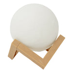 Lampa de veghe luna 3D Moon Light, lumina LED alb cald, alimentare baterii, fara acumulator, stand din plastic inclus,