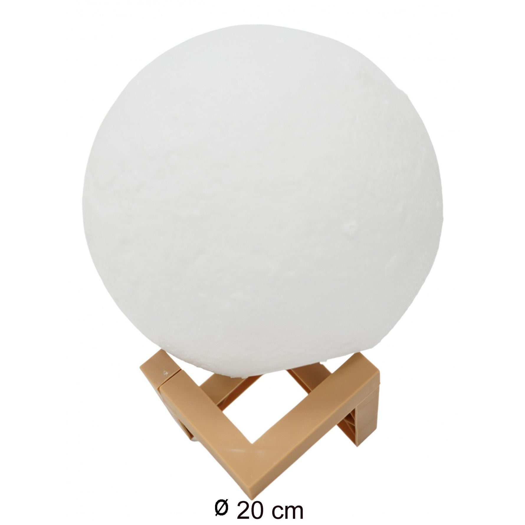 Lampa de veghe luna 3D Moon Light,lumina multicolora cu LED, 7 culori, schimbare culoare prin atingere, alimentare