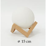Lampa de veghe luna, culori, lumina LED alb cald, alimentare baterii, stand din plastic, 15 cm, Flippy