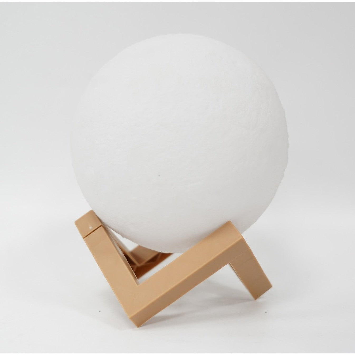 Lampa de veghe luna, culori, lumina LED alb cald, alimentare baterii, stand din plastic, 15 cm, Flippy