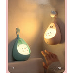 Lampa de veghe portabila cu 2 moduri de functionare Flippy, silicon non-toxic, reincarcabila USB, senzor miscare,