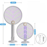 Lampa Electrica Impotriva Tantarilor, Flippy, 42.5 x 22 x 10.5 cm, Reincarcabila cu Cablu USB Inclus, Plasa din