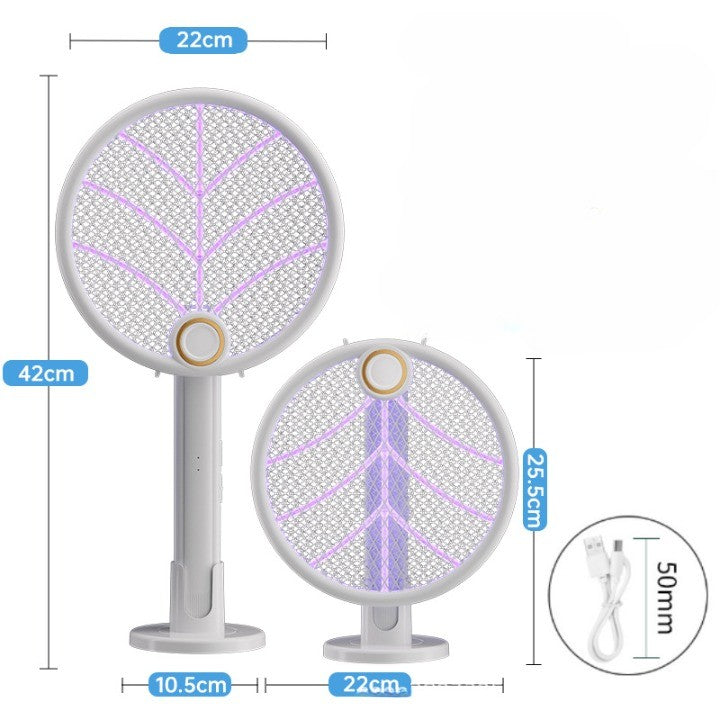Lampa Electrica Impotriva Tantarilor, Flippy, 42.5 x 22 x 10.5 cm, Reincarcabila cu Cablu USB Inclus, Plasa din