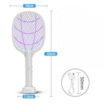 Lampa Electrica Impotriva Tantarilor, Flippy, 42.5 x 18 x 7.5 cm, Reincarcabila cu Cablu USB Inclus, Plasa din