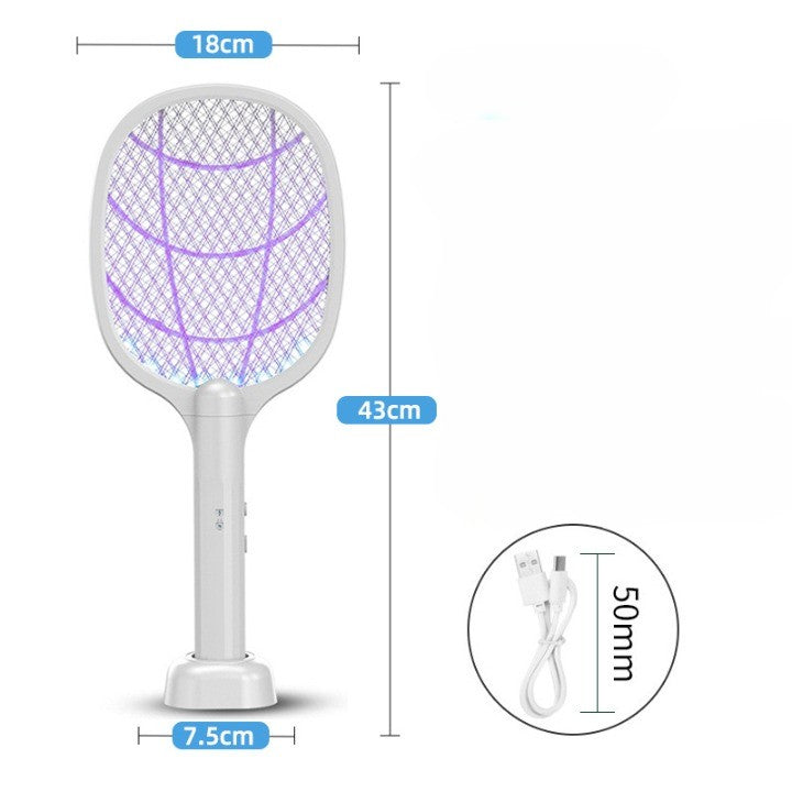 Lampa Electrica Impotriva Tantarilor, Flippy, 42.5 x 18 x 7.5 cm, Reincarcabila cu Cablu USB Inclus, Plasa din