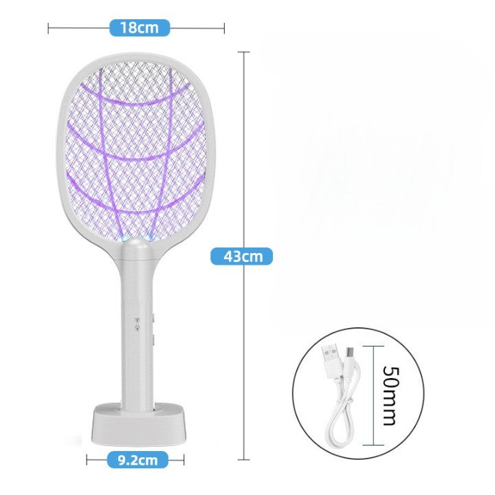 Lampa Electrica Impotriva Tantarilor, Flippy, 43 x 18 x 9.2 cm, Reincarcabila cu Cablu USB Inclus, Plasa din Aluminum