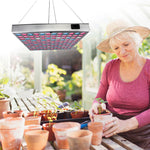 Lampa LED 15W Flippy, pentru cresterea plantelor in interior, material ABS, cu agatatoare, 25 x 25 cm, multicolor
