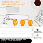 Lampa LED cu Senzor de Lumina si Miscare 30 cm, Flippy, Intensitate Reglabila, Suport Magnetic, 79 LED-uri, 114.59lm ,