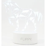 Lampa LED decorativa, Flippy, 3D, Cal, cu telecomanda, doua moduri de alimentare USB si baterii, 20 cm inaltime, din