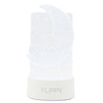 Lampa LED decorativa, Flippy, 3D, Ursulet si Semiluna, cu telecomanda, doua moduri de alimentare USB si baterii, 20 cm