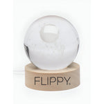 Lampa LED Decorativa, Flippy, cu Bila de Cristal cu Diametru 6cm, Model Astronaut pe Scara catre Luna 3D, Alimentare