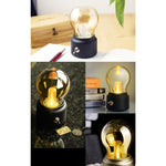 Lampa LED Decorativa sub forma de Bulb, Retro pentru interior, Negru/ Transparent, 5 V, 500 mA, ABS, Lumina Calda,