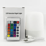 Lampa LED Reincarcabila, Flippy, Control tactil, Lumina in 3 culori albe, Lampa pentru Dormitor, 16 Culori RGB, Lumina