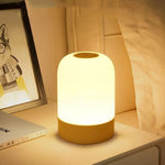 Lampa LED Reincarcabila, Flippy, Control tactil, Lumina in 3 culori albe, Lampa pentru Dormitor, 16 Culori RGB, Lumina