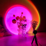 Lampa LED tip Proiector cu 16 culori, Flippy, Rotire 360 de Grade, Incarcare USB, cu Telecomanda, Intrerupator, pentru