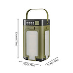 Lampa pentru Camping, Flippy, Lampa LED, Reincarcabila Solar si cablu TYPE-C, Tip Felinar 4 Laturi si Lanterna in Baza,