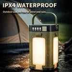 Lampa pentru Camping, Flippy, Lampa LED, Reincarcabila Solar si cablu TYPE-C, Tip Felinar 4 Laturi si Lanterna in Baza,
