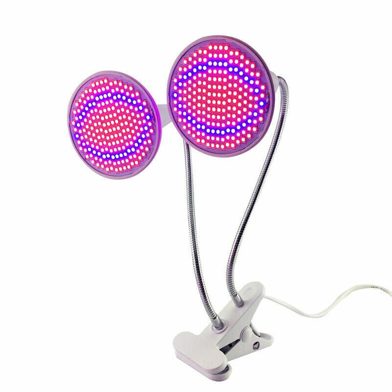 Lampa pentru cresterea plantelor de interior, Flippy, cap dublu, nu emana caldura, 290 leduri, 2 culori , prindere cu
