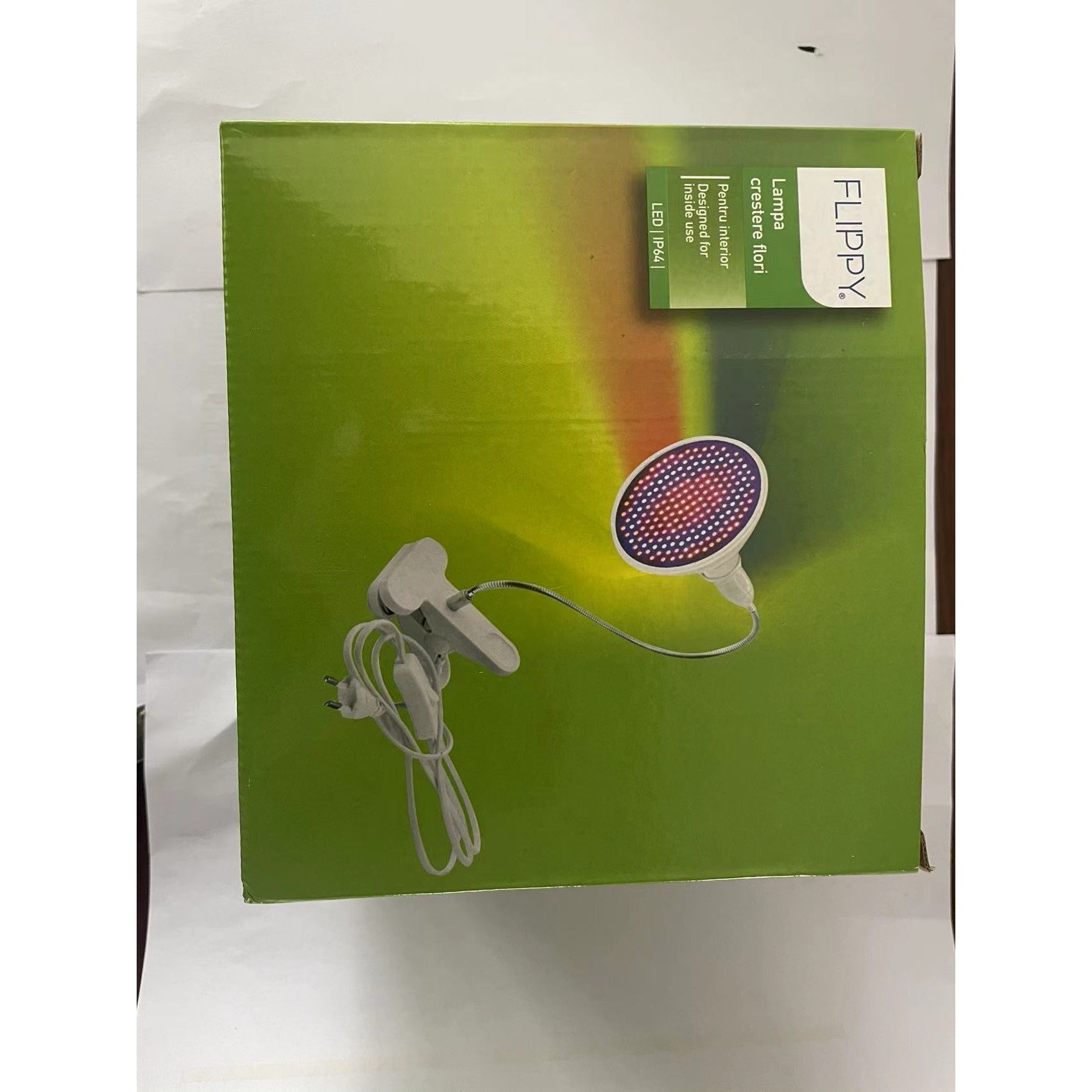 Lampa pentru cresterea plantelor de interior, Flippy, nu emana caldura, 290 leduri, 2 culori , prindere cu clips,