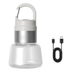 Lampa Portabila, Flippy, de Voiaj/Camping, Incarcare USB, IPX5, LED RGB, din ABS, 300 mAh, 10 x 5.5 x 5.5 cm, Alb