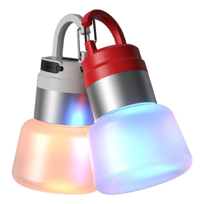 Lampa Portabila, Flippy, de Voiaj/Camping, Incarcare USB, IPX5, LED RGB, din ABS, 300 mAh, 10 x 5.5 x 5.5 cm, Verde