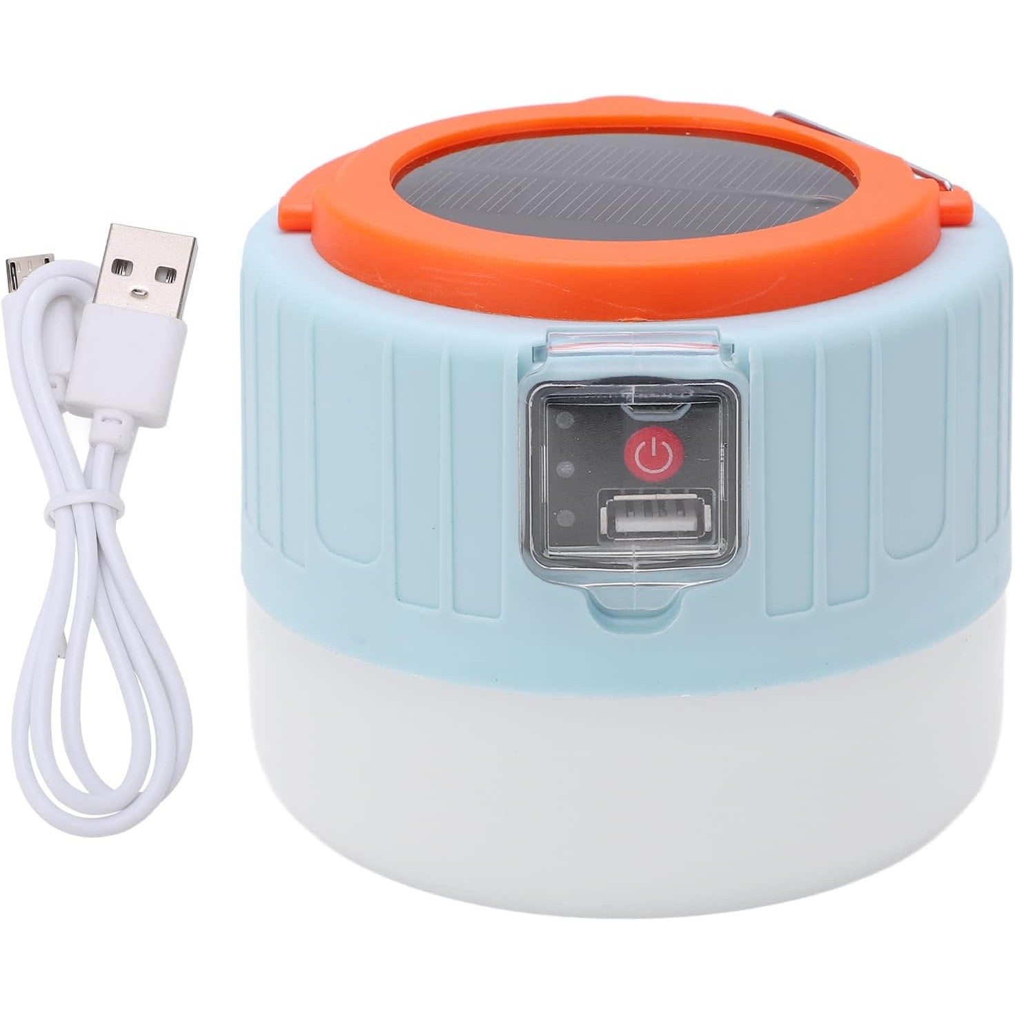 Lampa Portabila, Flippy, Incarcare Solara + USB, Afisaj Inteligent al Bateriei, Raza de Actiune 32 mp, 6x9x11 cm, 3