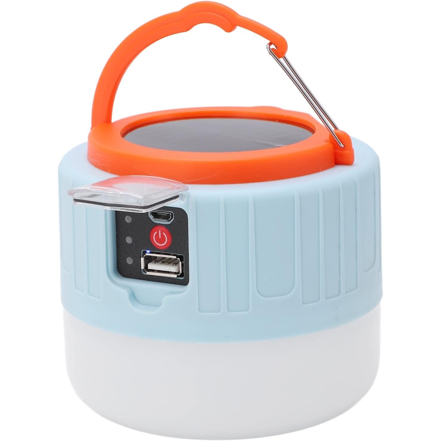 Lampa Portabila, Flippy, Incarcare Solara + USB, Afisaj Inteligent al Bateriei, Raza de Actiune 32 mp, 6x9x11 cm, 3
