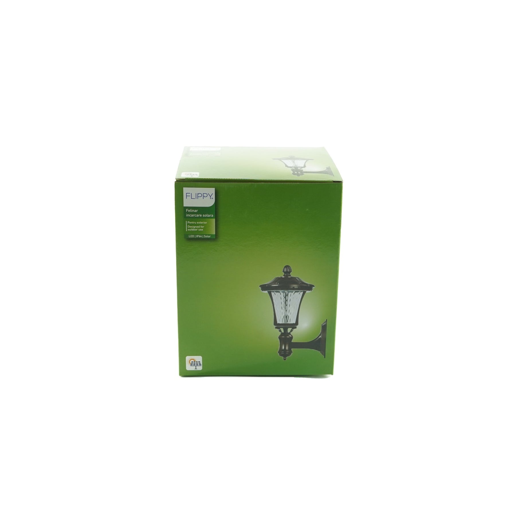 Lampa solara cu prindere de perete, Flippy, Alb cald