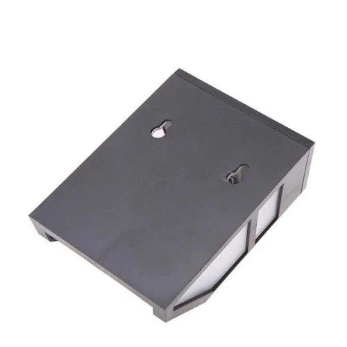 Set 4 Lampi Solare Led pentru Gradina, Flippy, Model Geometric, 11.8 x 8.6 x 5 cm, Buton On-Off, Alb Cald, Negru/Alb
