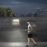Aplica Solara De Exterior LED Flippy, 13.5 cm x 8 cm, 150 Lumeni 60 LED 18W, IP65, 3 trepte de lumina, Senzor de
