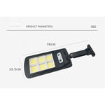 Lampa Solara De Exterior LED Flippy, 36 cm x 11.5 cm, 2880 Lumeni 120 COB LED 24 W - echivalent 192 W bec incadescent,