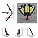 Lampa Solara De Exterior LED Flippy, 36 cm x 11.5 cm, kit montare inclus, 2880 Lumeni 120 COB LED 24 W - echivalent 192