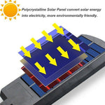 Lampa Solara De Exterior LED Flippy, 23 cm x 11.5 cm, 3072 Lumeni 128 COB LED 25.6 W - echivalent 205 W bec