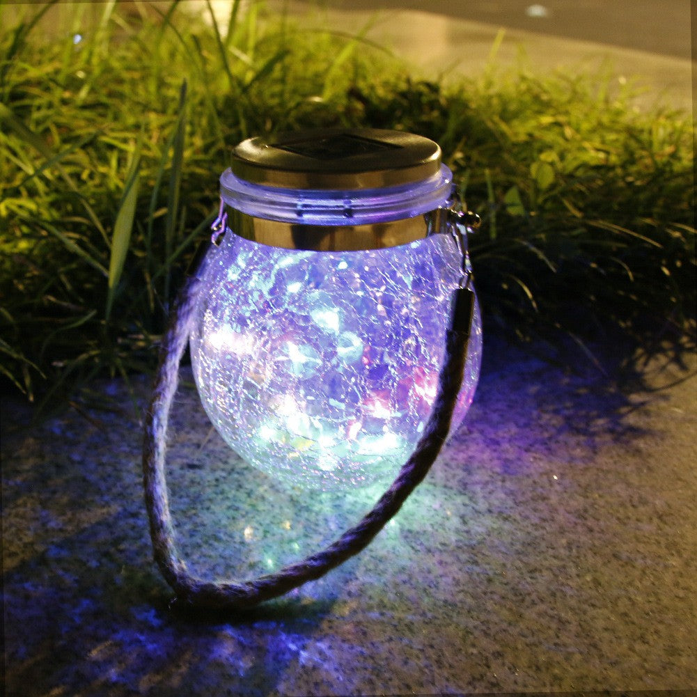 Lampa solara decorativa pentru exterior Flippy, IP65, 20 LED-uri, 600mAh, 14 x 12 cm, cu agatatoare, model borcan