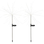 Lampa Solara, Flippy, Decor Gradina, Model Fireworks/Artificii, din Sarma de Cupru, 120 LED-uri, 55W, 90 cm, Alb Rece
