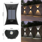Lampa solara LED bidirectionala bicolora Flippy, comutator culoare led, IP65, rezistent la apa, baterie 1.5 V, 400mah,