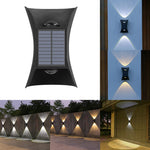 Lampa solara LED bidirectionala bicolora Flippy, comutator culoare led, IP65, rezistent la apa, baterie 1.5 V, 400mah,
