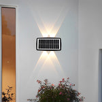 Lampa solara LED bidirectionala dreptunghiulara pentru perete Flippy, 20.5x10 cm, 6 LED-uri, 5.5V, ABS, 500mAh,
