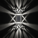 Lampa solara LED decorativa cu lumina bidirectionala Flippy, IP65, 1.2V, 600mah, 15.1 x 9 x 6 cm, material ABS, alb rece