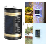 Lampa solara LED decorativa cu lumina bidirectionala Flippy, IP65, 1.2V, 600mah, 15.1 x 9 x 6 cm, material ABS,