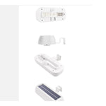 Lampa solara LED dreptunghiulara pentru perete Flippy, 18 x 7 cm, senzor miscare, 6V, ABS, 2200mAh, rezistent la apa,