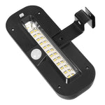 Lampa solara LED dreptunghiulara pentru perete Flippy, 18 x 7 cm, senzor miscare, 6V, ABS, 2200mAh, rezistent la apa,