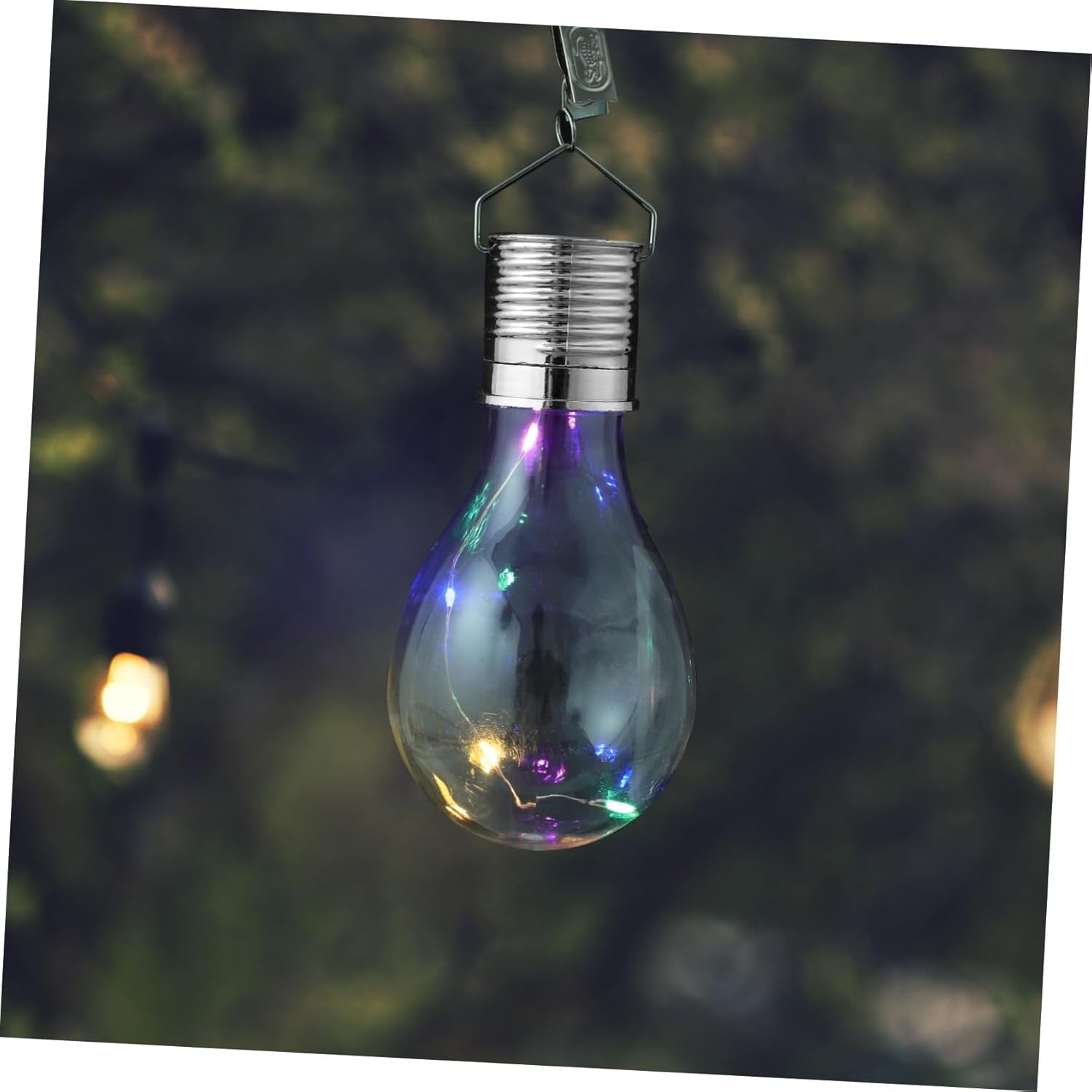 Lampa Solara LED, Flippy, Model Bec, pentru Exterior, IP65, Lumina Multicolora, Transparent