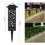 Lampa solara LED, Flippy, Set 6 Bucati, Tip Felinar cu Acoperis, pentru Gradina, Inaltime 30.2 cm, putere 0.2W, 1.2V,